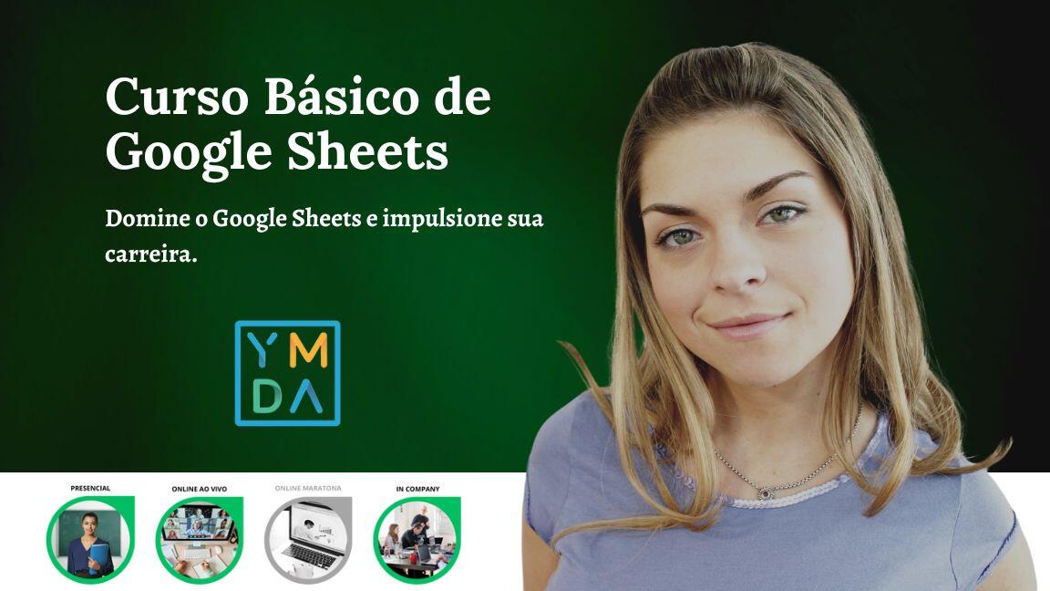 Curso de Google Sheets Básico - Capa do curso.